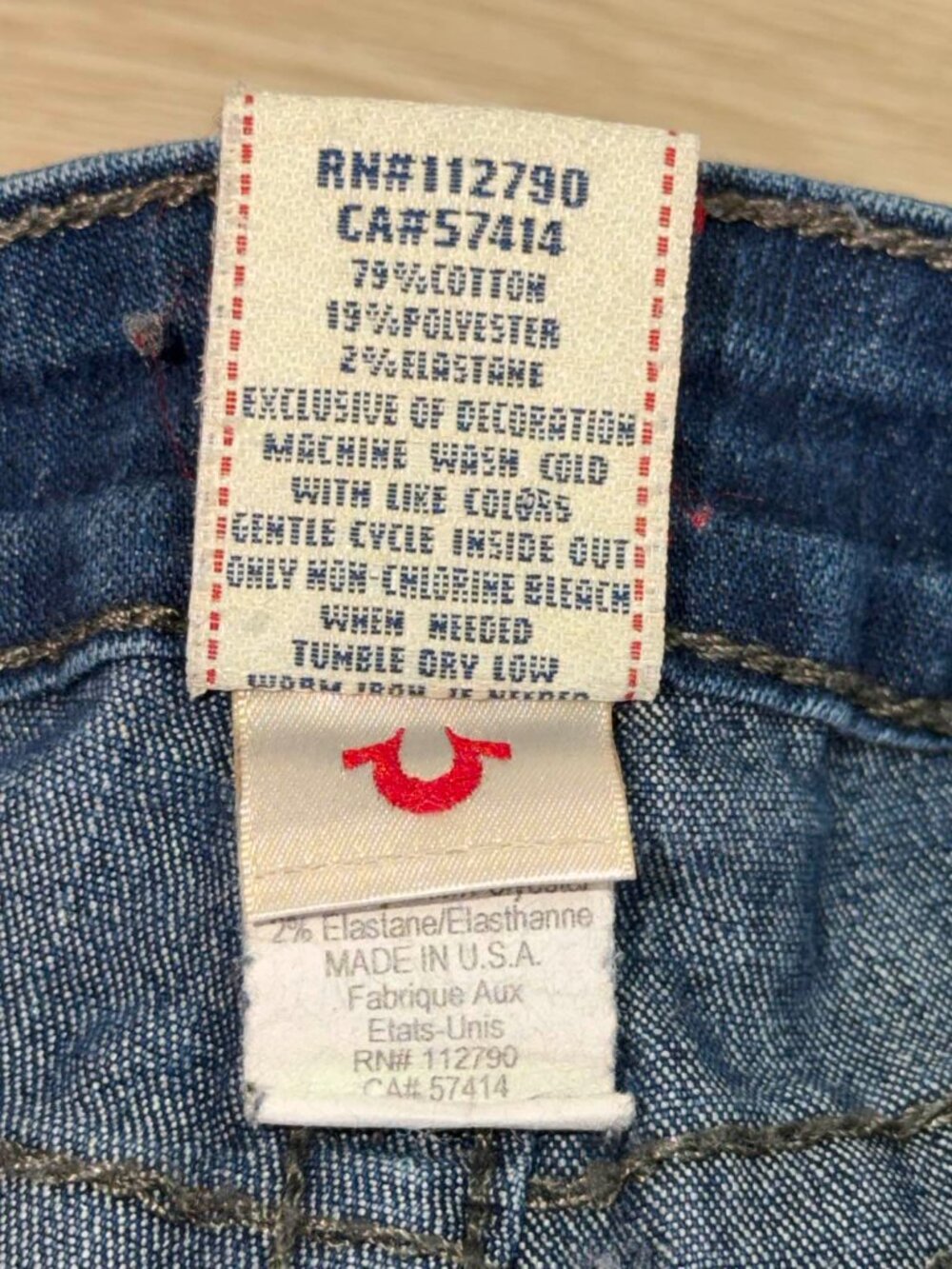 True Religion Skinny Jeans Women 31 Blue Cotton Made in USA Stretch - Picture 5 of 8
